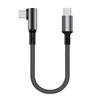 Новый Прочный Долговечный Прямоугольный USB-C Type-C Нейлоновый Кабель Данных 90 Градусов Быстрая Зарядка Carplay Зарядное Устройство для iPhone