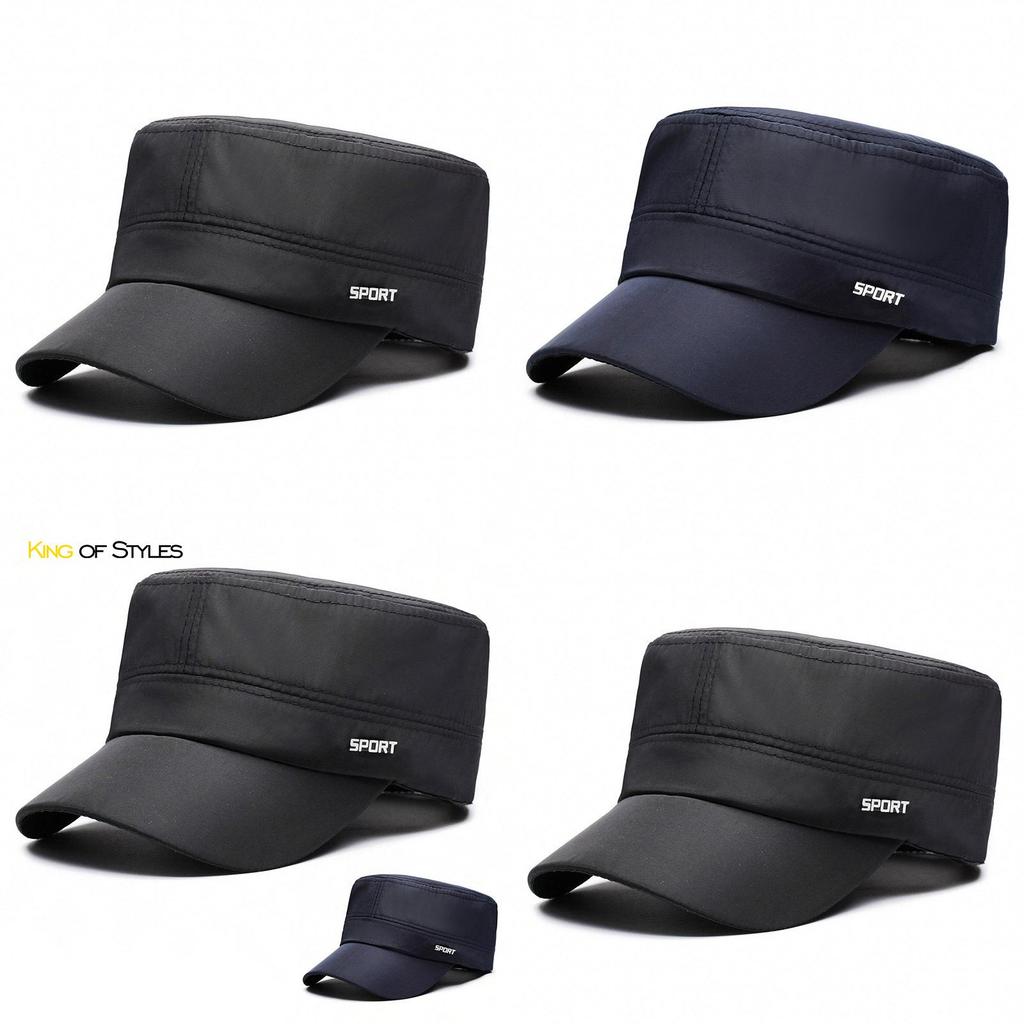 Fashionable Outdoor Sun Hat With Solid Color And Letter Print Design For Spring And Autumn Activities