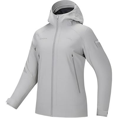 Куртка Urban Outdoor Series однотонная, на молнии, с капюшоном, удобная, универсальная, водонепроницаемая, женская, цвет дюнно-серый 162447607-1