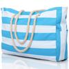 1PC Beach Bags For Women Large Canvas Beach Tote Bag Zipper Beach Bags Sandproof Swim Pool Bag Large Tote