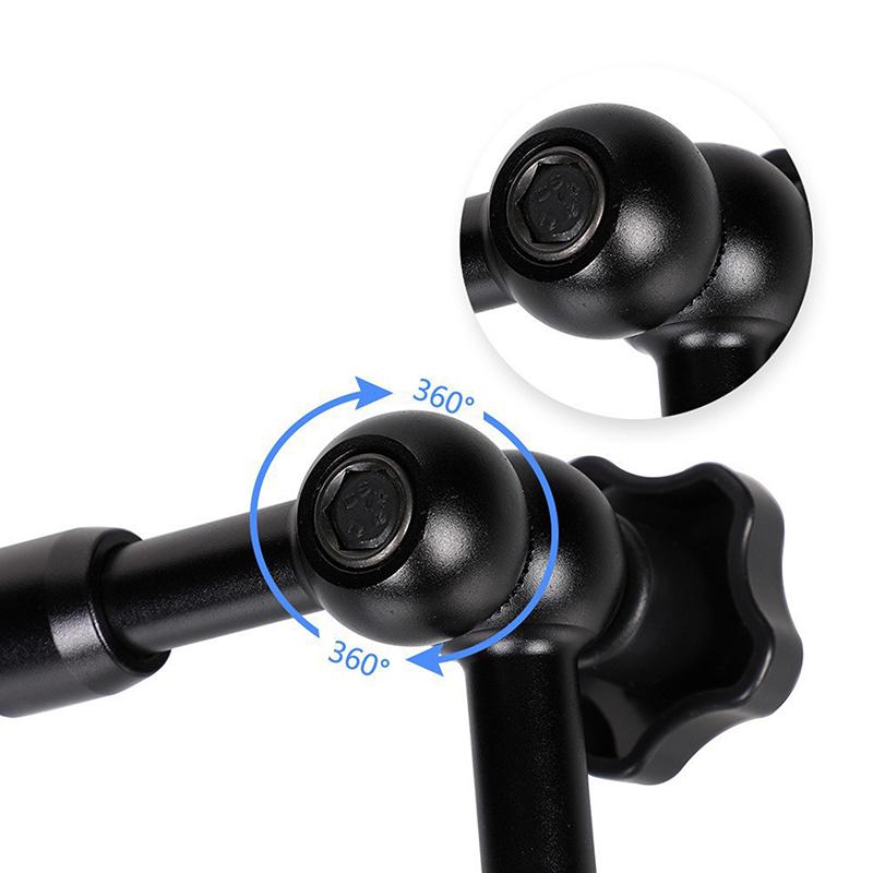 11 Inch Adjustable Friction Articulating Magic Arm + Clamp For Camera Lcd Monitor Led Flash Light Studio Camera Accessories