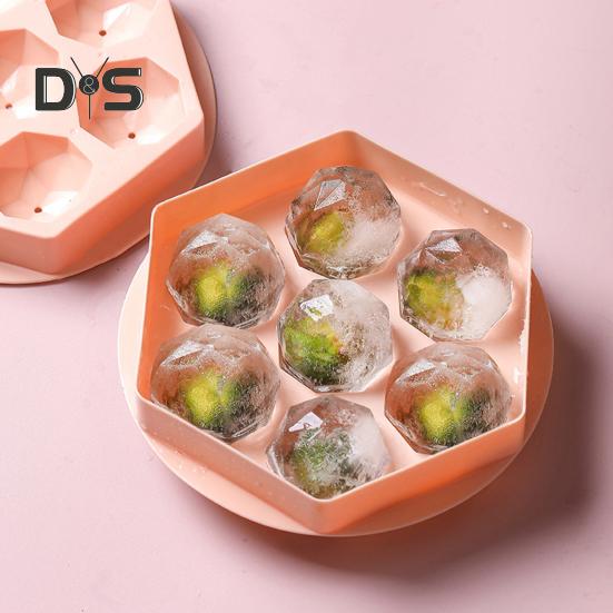 7 сеток/8 сеток, форма для кубиков льда, не содержит BPA, устойчива к разливу, PE, съемная крышка, машина для приготовления ледяных шаров, кухонная утварь