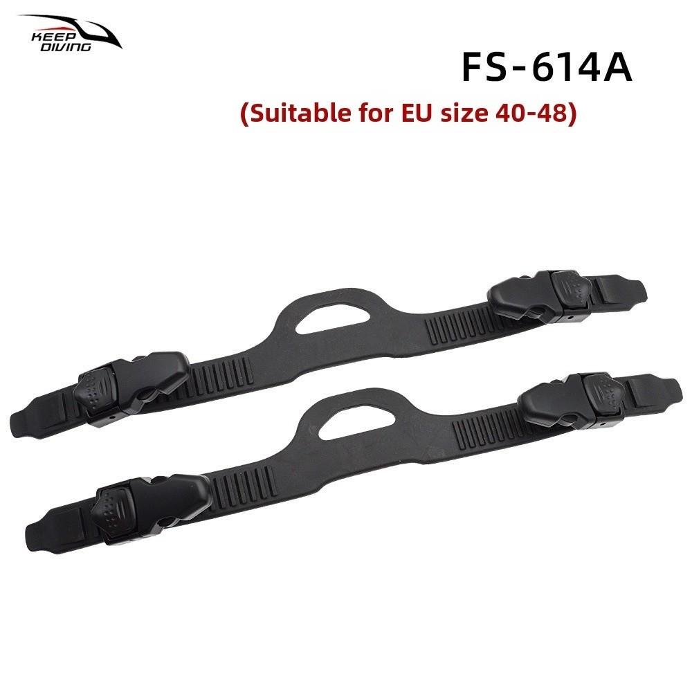 1 Pair Adjustable Scuba Diving Fins Fixed Buckle Scuba Diving Replaceable KEEP DIVING Accessories