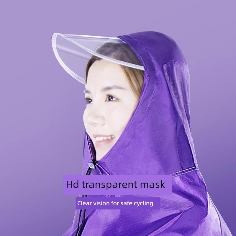 Extra Large and Thickened Bicycle-Specific Rain Poncho, Made of High-Quality and Durable Oxford Cloth, Suitable for Middle School Students, Raincoat