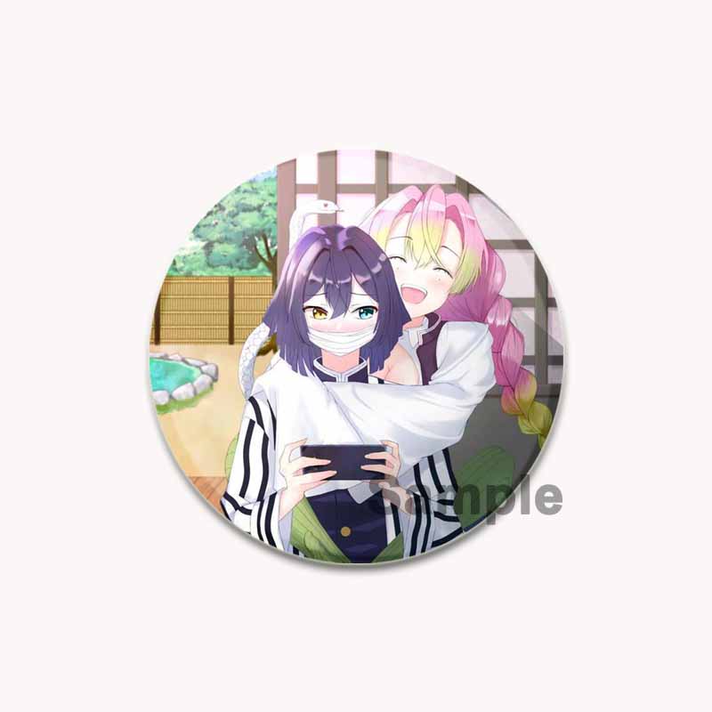 32/44/58 мм аниме Камадо Танджиро/Хасибира Иносукэ броши Кочоу Синобу/Камадо Незуко/Цуюри Канао/Агацума Зеницу значок ручной работы, булавка