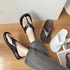 Summer New Flat Sandals for Women Non-Slip Flip Flops Disposable Clip-On Toes Beach Shoes for Couples