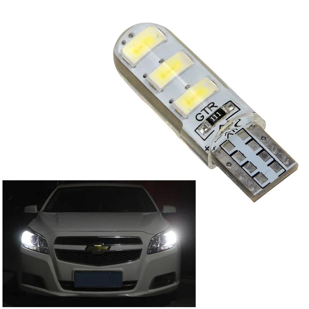 10 шт. T10-5630 силиконовая ледяная синяя белая красная светодиодная лампа светодиодная лампа поворотный сигнал боковой фонарь солнечный дневной свет автомобильный номерной знак светодиодная лампа ширины