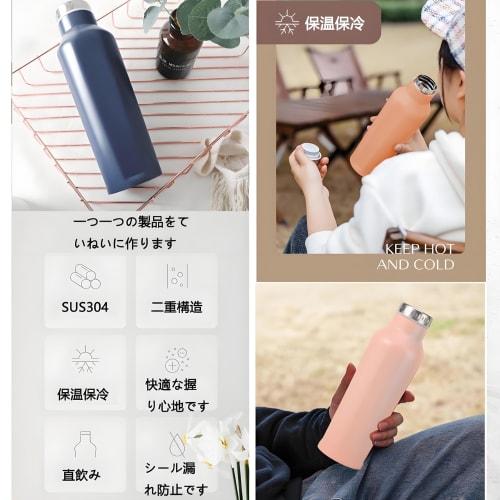 MYEEDA 500ml Thermos Stainless Steel Water Bottle, Stylish, Easy to Clean, Direct Drinking, Insulated, for Girls and Boys, Stylish, Lightweight, Keeps