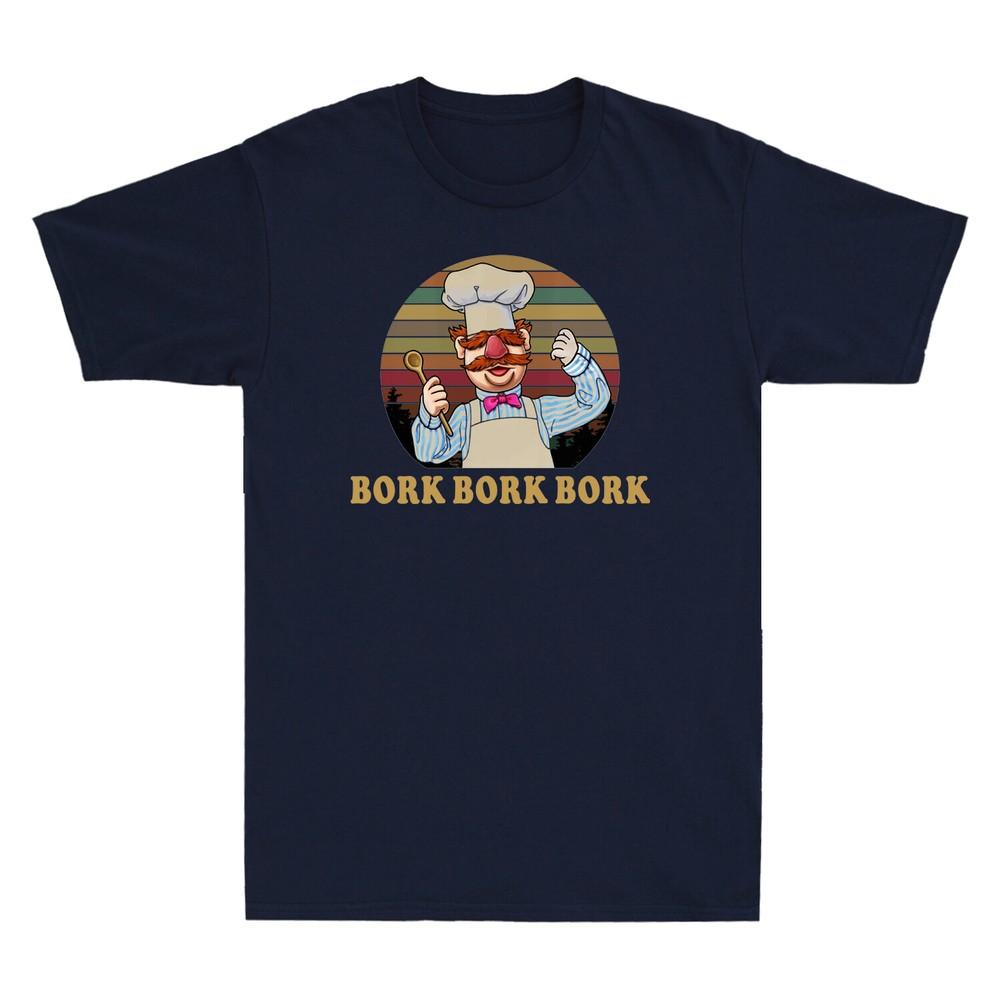 Vert Der Ferk Bork Bork Bork Funny Novelty Chef Gift Spoon Vintage Unisexs Tshirt