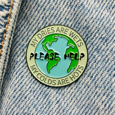 Новая эмалированная булавка World Earth Love Save Planet металлический соединитель подарок на день рождения 1 шт.