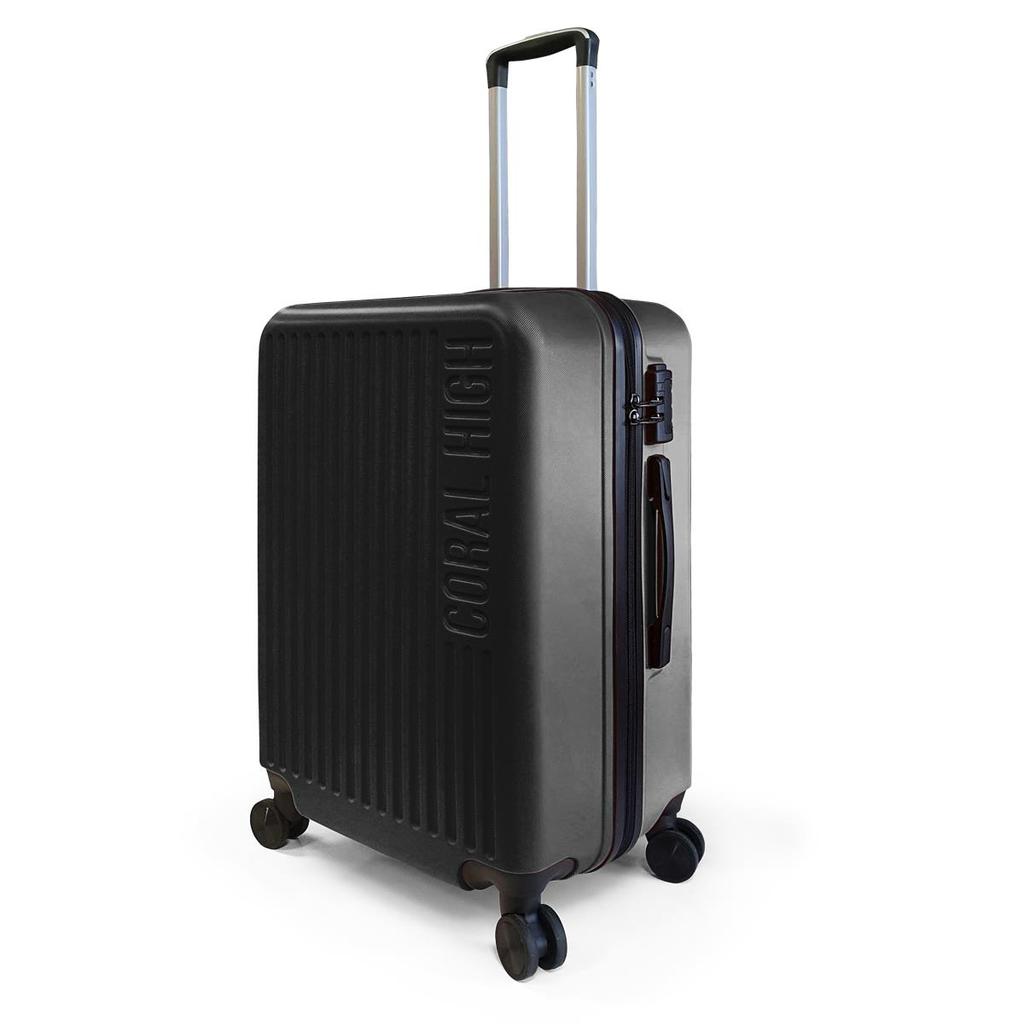 coral high Черный чемодан среднего размера из АБС-пластика 16402