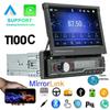 1 Din Carplay Радио Автомобильная аудиосистема Android-Auto Bluetooth Стереоприемник Mirrorlink MP5 Dual USB 7 "Головное устройство с сенсорным экраном T100C