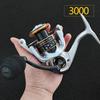 Metal Wear-resistant Fishing Reel Spinning Wheel with Large Brake Silver CS Long-distance Casting Wheel Lure Wheel Fish Line Wheel Sea Fishing Gear