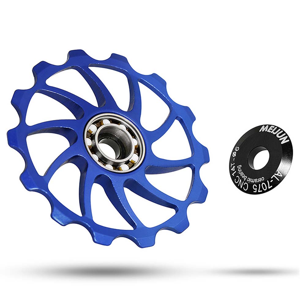 15T 16T Детали для велосипеда Колесо шкива Алюминий Цинк Цинковый сплав Подшипник Направляющее колесо Направляющий ролик Задний переключатель