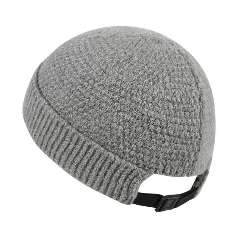 NEW Baseball Cap Man Knitted Beanie Warm Soft Winter Hats Landlord Hip Hop Hat Skull Caps Outdoor Rolled Bonnet