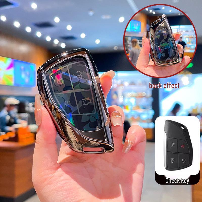 Премиальный чехол для ключа Chevrolet Equinox 2025 с металлической пряжкой - Аксессуары с полным покрытием