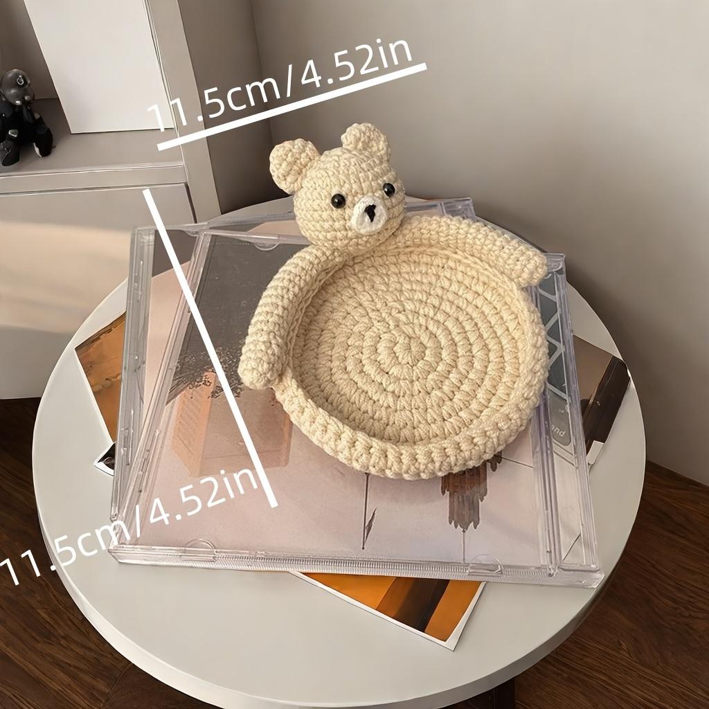 Chic Crochet Drink Coaster -  Handmade, Absorbent, Protects Tabletops From Coffee & Beverage Cups - Available In 4 Colors - Perfect for Home