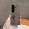 Чехол для Samsung Galaxy Z Fold 7 Роскошная кожа PU Skin Подставка Защитная задняя крышка Чехол для Samsung Z Fold 7 Полное покрытие Оболочка