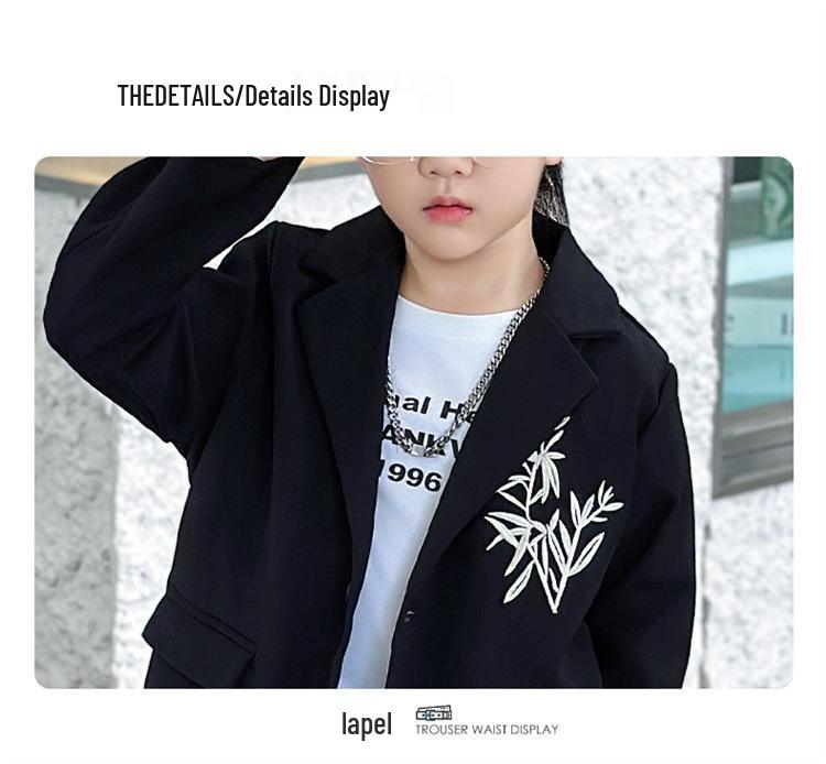 Новый костюм Ханфу для мальчиков в китайском стиле: Вышитый старинный сценический костюм для детей