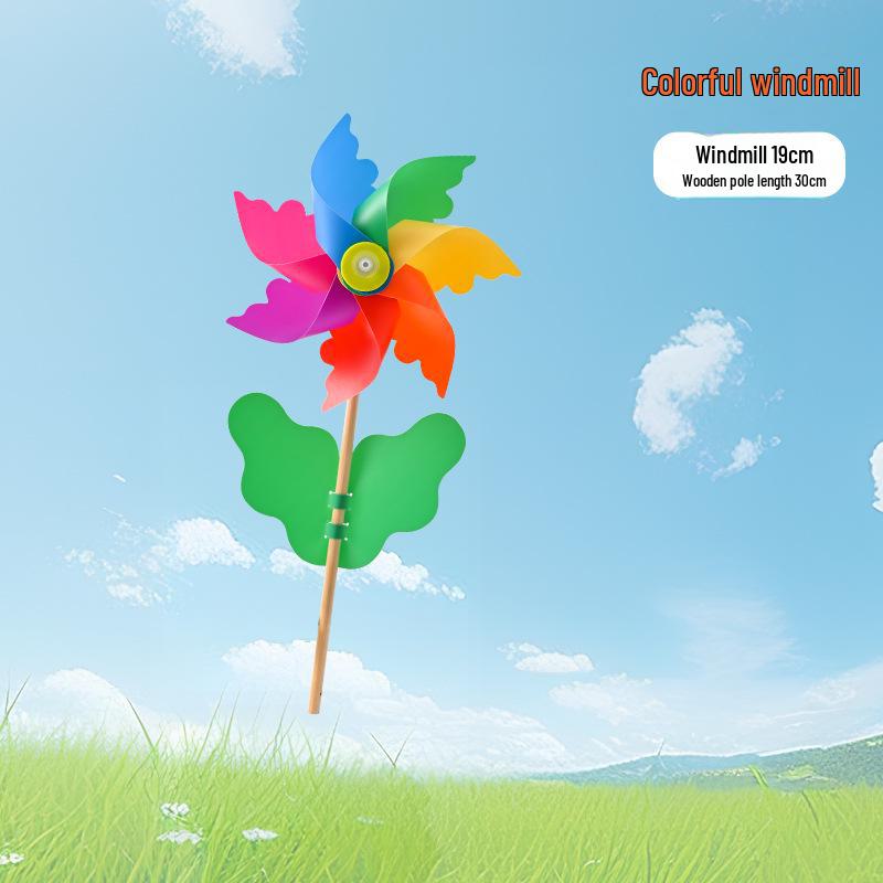 Большая прозрачная вращающаяся ветряная мельница из ПВХ - своими руками для детей, украшение на открытом воздухе