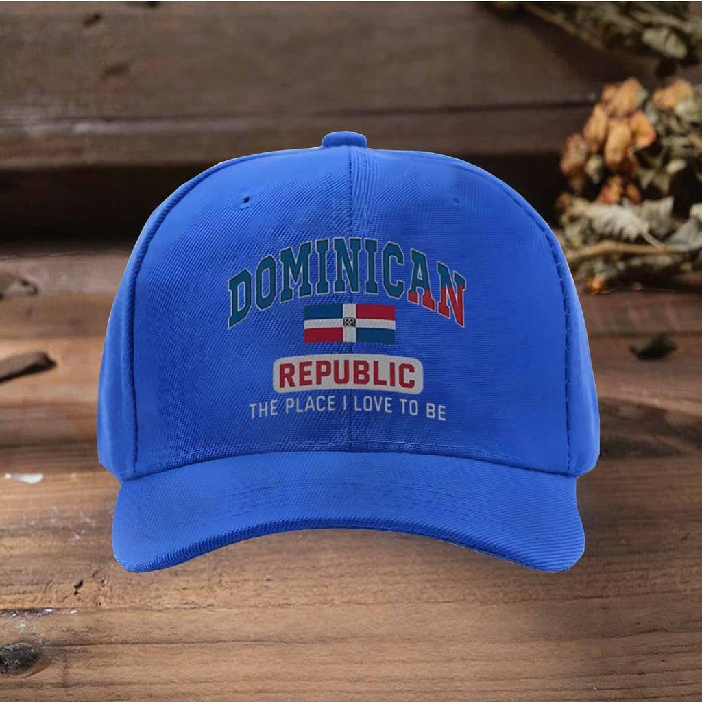 Dominican Republic Adjustable Baseball Cap MultiColor Trucker Hat for Daily Wear Outdoor Vacation Commute