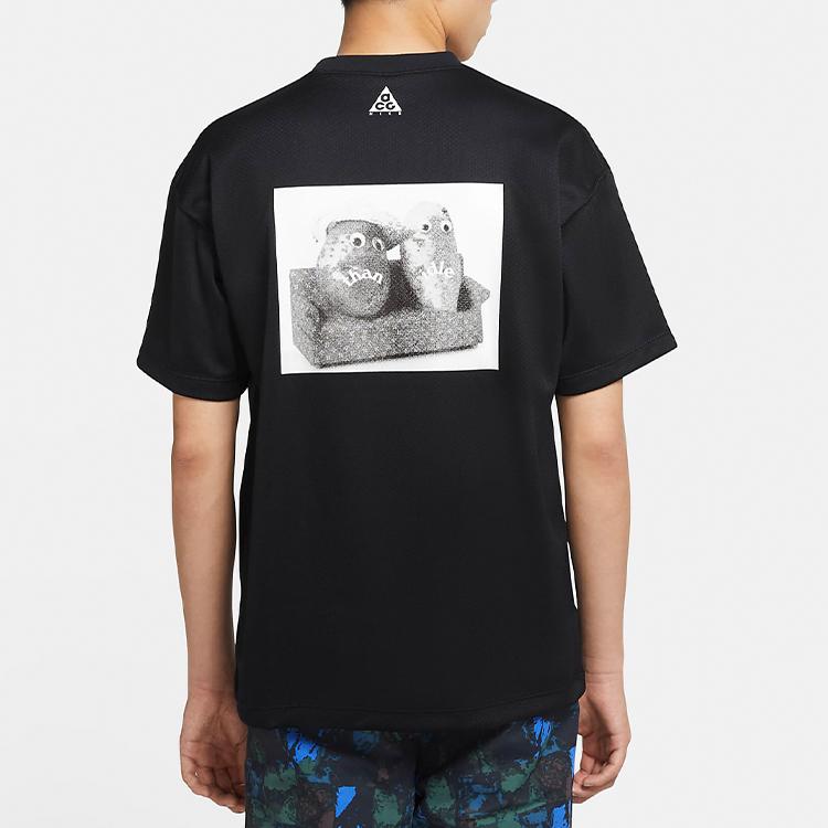 Nike ACG повседневная спортивная футболка с коротким рукавом, мужские топы, черные CU0099-010