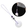 Elegant White Jade Mobile Phone Chain Anti-lost Lanyard Stylish Bag Hangings Pendant Decoration Durable U Disk Charm