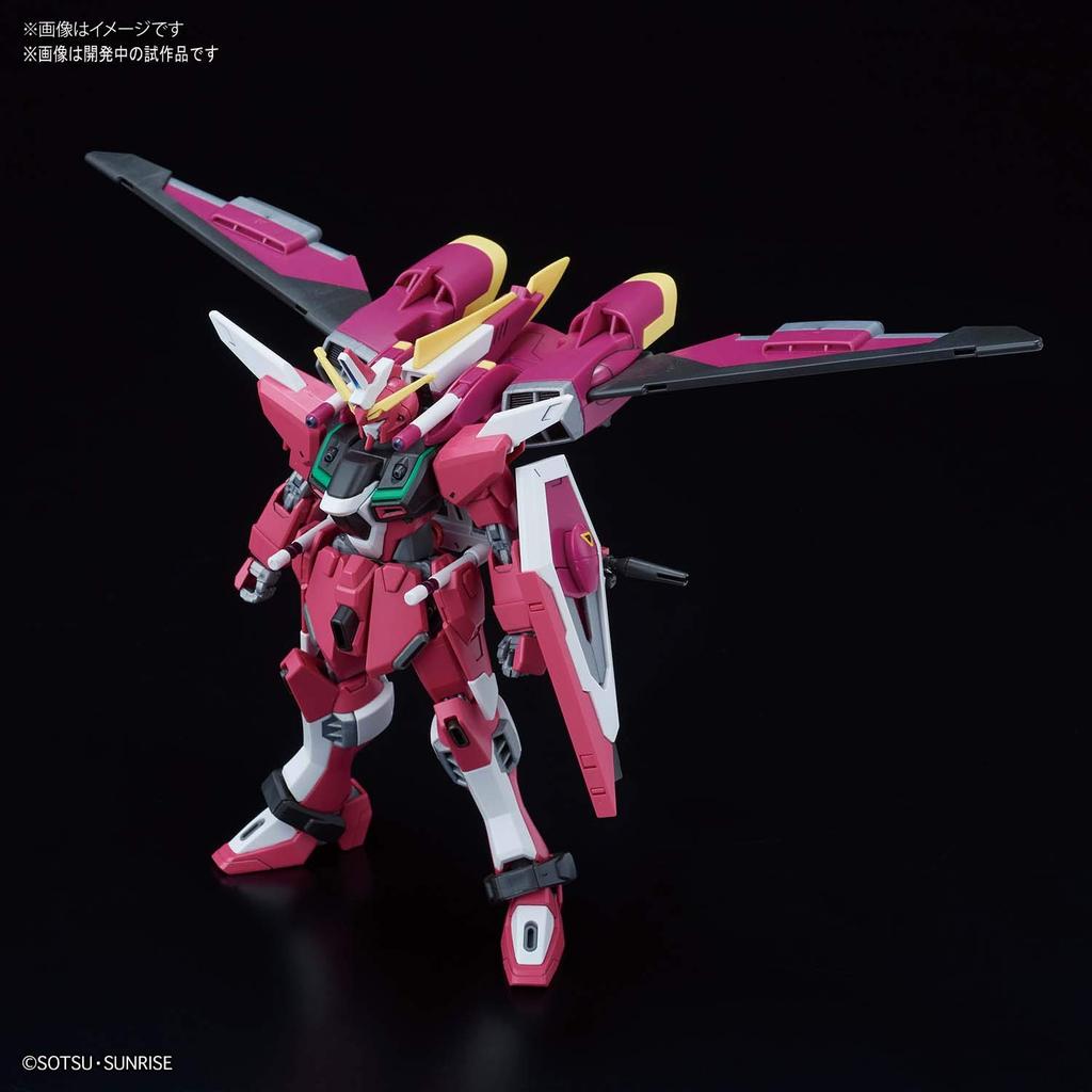 BANDAI SPIRITS HGCE Mobile Suit Gundam SEED DESTINY Infinite Justice Gundam Scale Plastic Model Kit 1/144 Pre-Colored