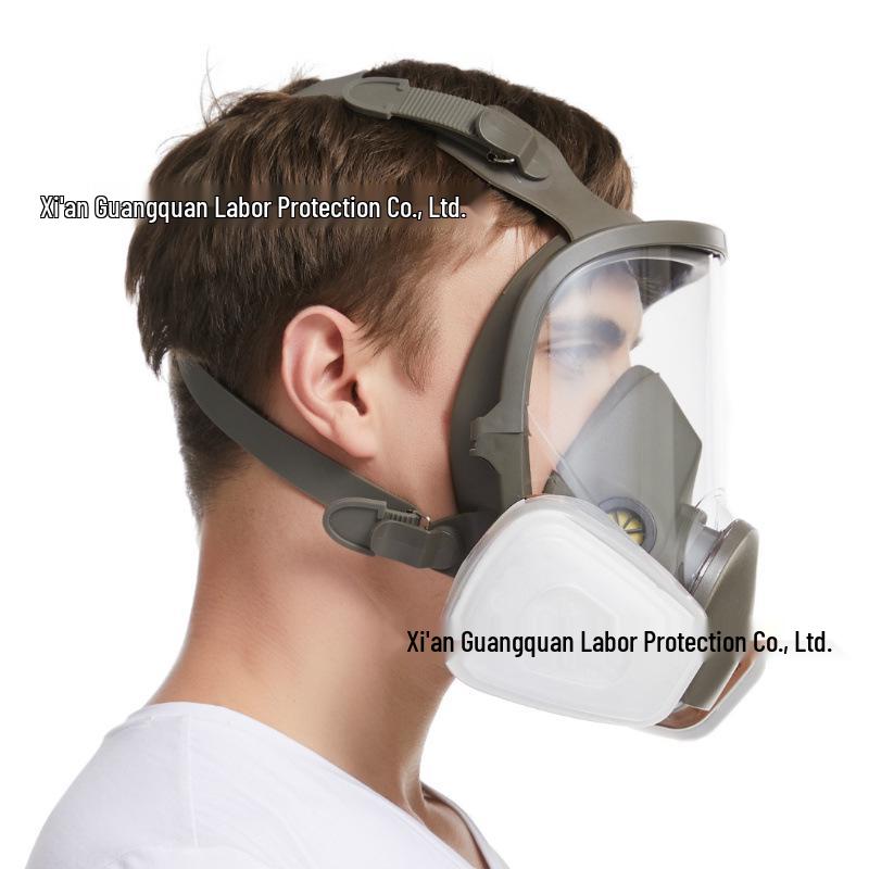 6800 Полнолицевая силиконовая пылезащитная защитная маска для химикатов, пестицидов и красок