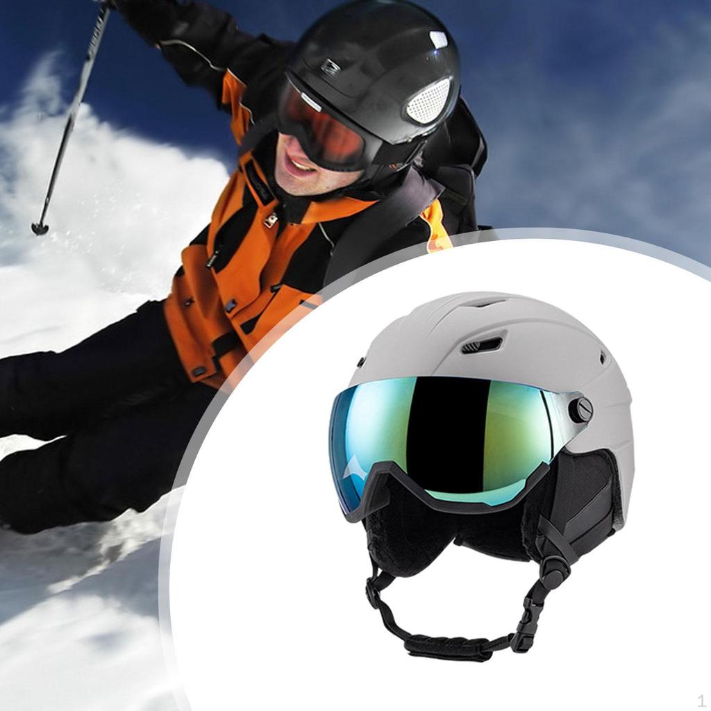 Головной убор для зимних видов спорта и катания на скейтборде с очками, закрывающими уши