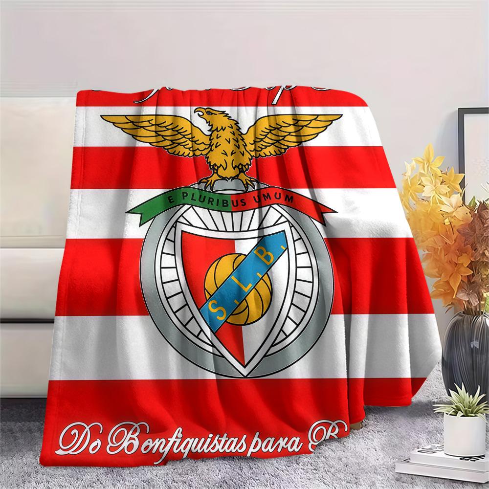 Benfica LOGO FlAannel Blanket, High quality Comfortable for All Seasons, Home Decor, Warmth and Comfort