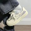 Белые туфли на платформе женские весенне-осенние новые универсальные трендовые нишевые студенческие спортивные и для отдыха кеды
