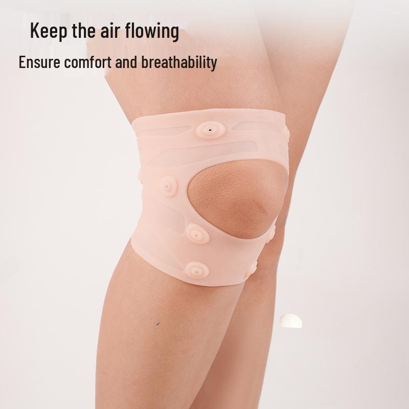 Магнитный компрессионный наколенник для занятий спортом на открытом воздухе - Защита надколенника, Эластичная посадка с двойной лентой для бега и езды на велосипеде