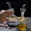 Glass Cruet Pourer Pouring Spout Condiment Container Non-drip Vinegar Bottle BBQ