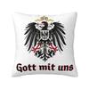 God With Us Nordic Throw Pillow Covers Bedroom Decoration Coat Of Arms Of The German Empire Flag Car Cushion