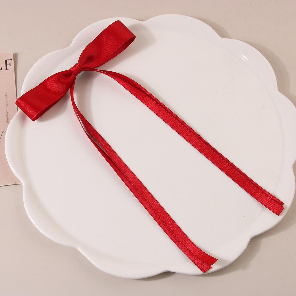 Заколка-уточка с бантом в балетном стиле 4 см: Дофаминовый Сладкий Плетеный Аксессуар для Волос