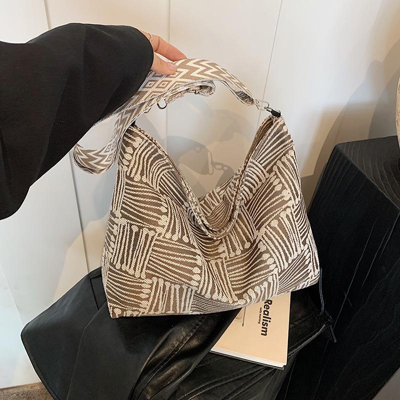 Сумка из ткани, женская, большой емкости, высококачественная, широкий плечевой ремень, сумка-мессенджер на одно плечо, сумка-мессенджер Niche Autumn Canvas Bag