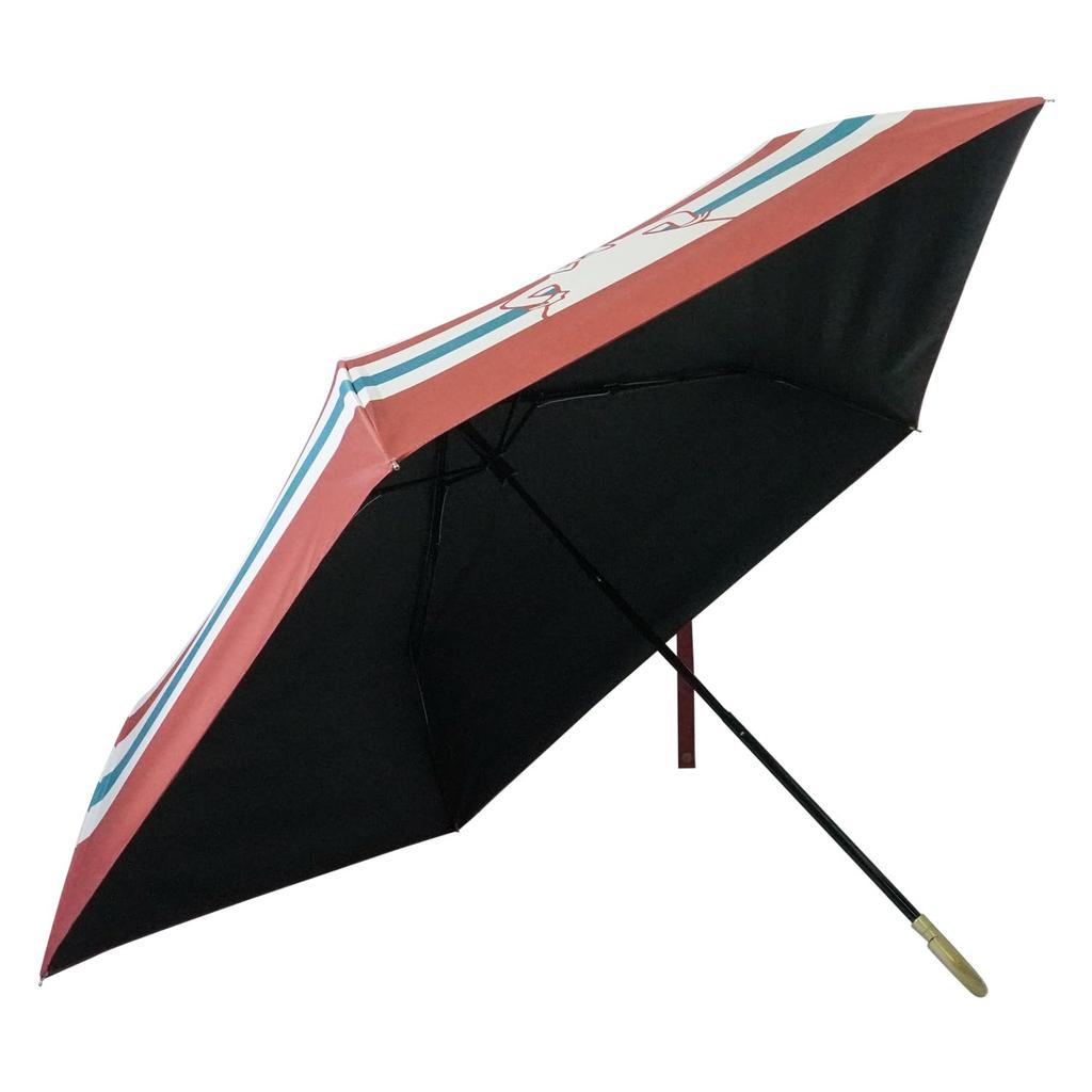 Moomin Folding Suitable for Sun and UV Suitable for Greige Umbrella, Rain, 51cm, 100% Protection, Lightweight, Compact, Water-Repellent,