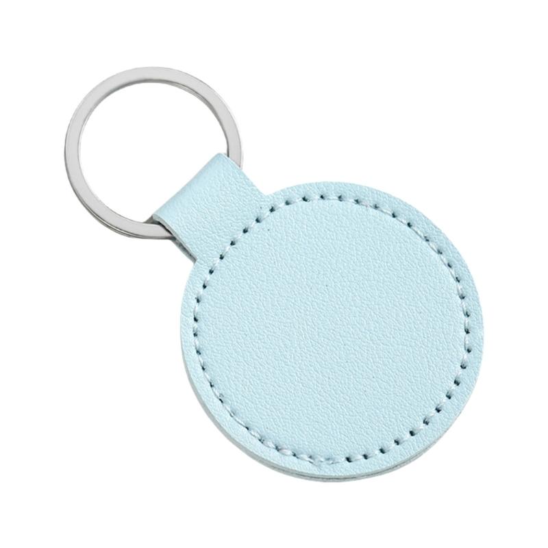 Брелок из искусственной кожи с металлическим подвесом для ключей от машины и дома, легкий, надежный держатель с нержавеющей конструкцией