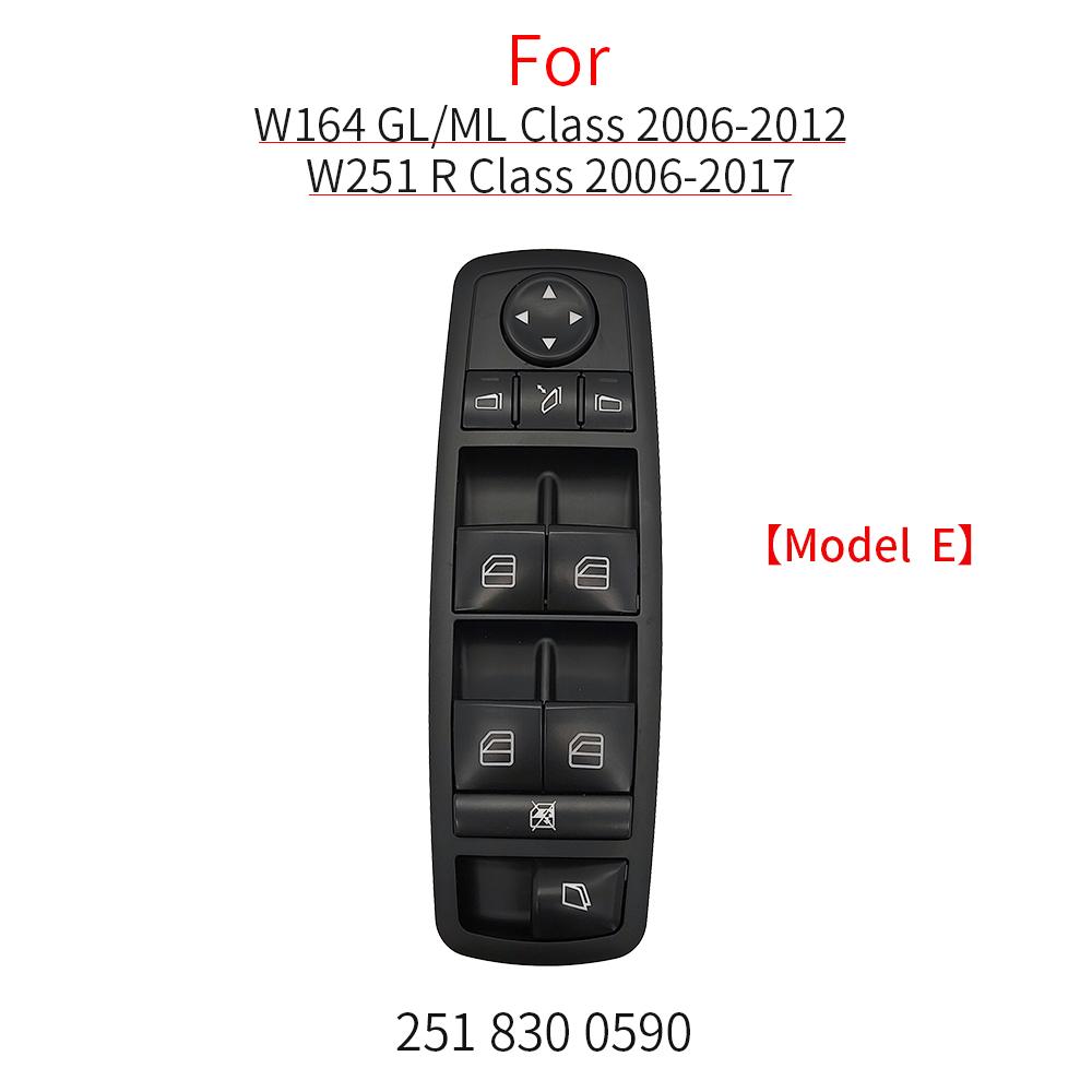 For Benz W164 W251 Car Electric Power Master Window Switch Replacement For Mercedes ML GL R Class R300 GL350 ML400 GL450 GL550