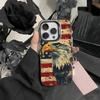 Крутой чехол для телефона с орлом для iPhone 17, 16, 15, 14, 13, 12 Pro Max, черный, матовый, противоударный