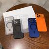 Совместим с iPhone 13-17 Pro Max, Матовый магнитный защитный чехол с ощущением кожи