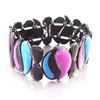 [G5526] - Designer Bracelet 'Arlequin' Blue Pink