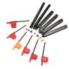 10mm 6PCS DIY Hard Alloy With Carbide Insert Wrench Shank Lathe Holder Boring Bar CNC Tools Set