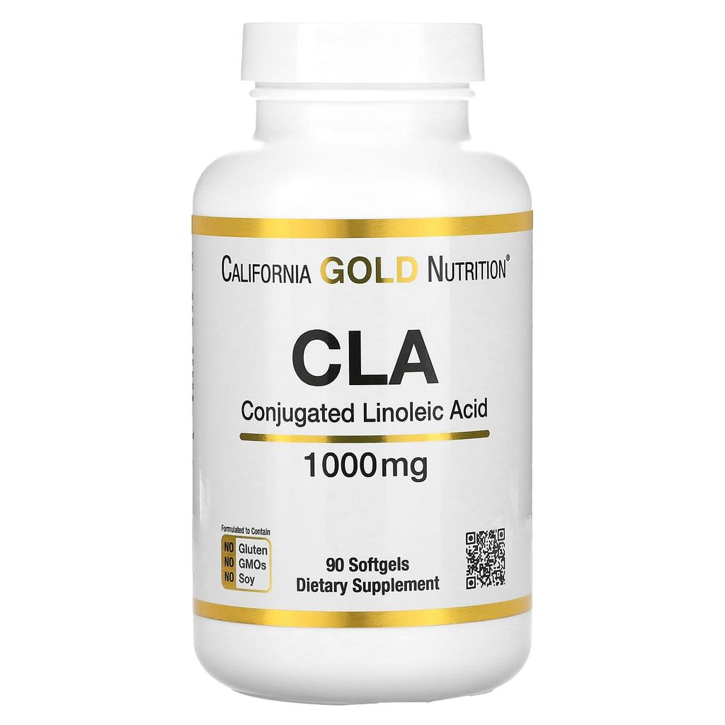 California Gold Nutrition CLA, Clarinol, комплекс линолевой кислоты, 1000 мг, 90 мягких капсул