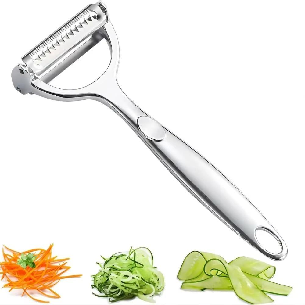 Stainless Steel Vegetable and Fruit Peeler 2 in 1 Kitchen Planer Potato Peeling Artifact  Potato
