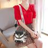 Fashionable and Versatile Simple Small Square Bag Single Shoulder Crossbody Bag AVE