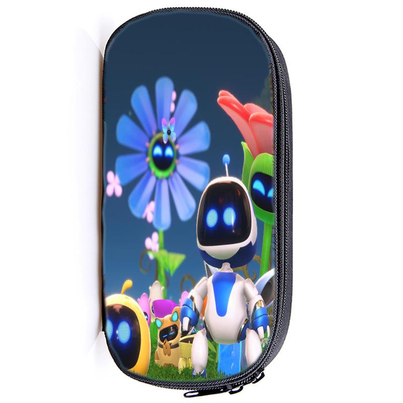 Пенал для карандашей Astro Bot Astronaut с застежкой-молнией, сумка-карандаш, функциональный портативный пенал с застежкой-молнией, канцелярские принадлежности для студентов