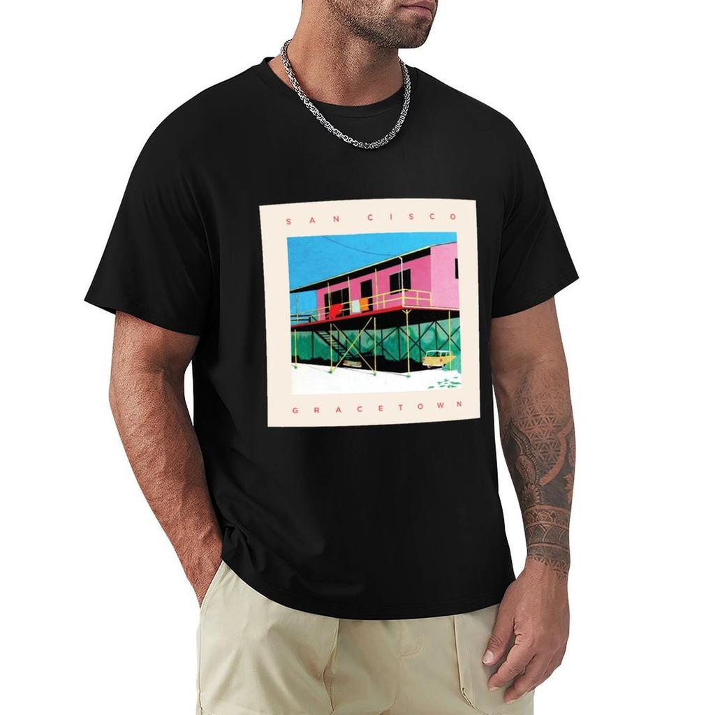 San Cisco New Album Cover Gracetown TShirt Vintage Print Crew Neck Tee