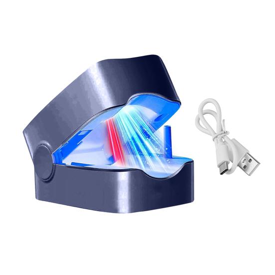 Portable Nail Therapy Lamp 910nm Infrared & 407nm Blue Light for Toenail Health Nail Fungus Treatment Device for Thick Damaged Nails